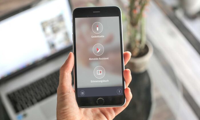 Digitalses Kunden-Center auf Smartphone